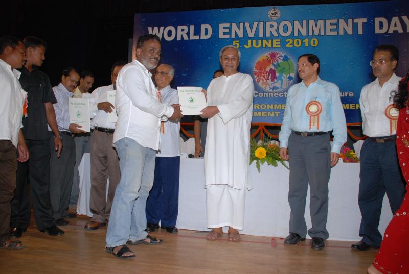 Prakruti Mitra Award from the Honourable Chief Minister of Orissa 